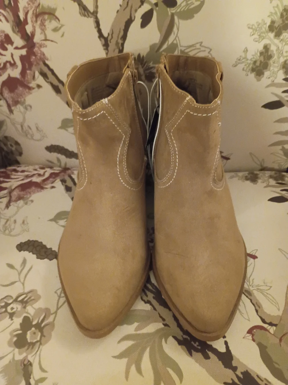 Tan Suede Ankle Boots - torrid 10w 10 Wide